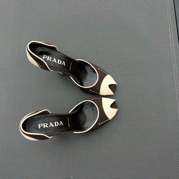 Vintage PRADA Peep-toe Heels - Picture 3 of 7